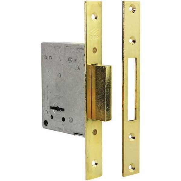 Cisa Χωνευτή Κλειδαριά 2 Στροφών Κλειδαριές  για πόρτες ασφαλείας και ξύλινες